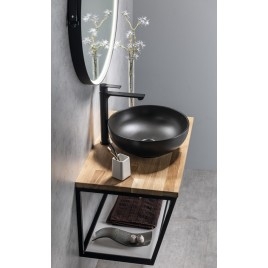 Salle de bain SKA 75, tapis noir