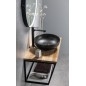 Salle de bain SKA 75, tapis noir