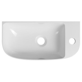 ALGA Cultured Marble Washbasin 44x22cm, blanc