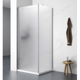 PILOT Shower Enclosure, carré, 700x700 mm, verre brique