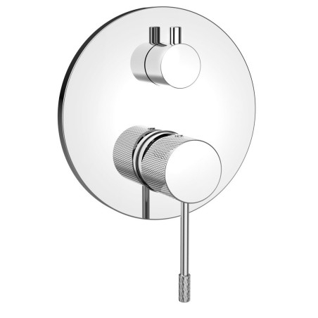 SOLARIS Robinet de mélangeur de douche en béton, 2 voies, chrome