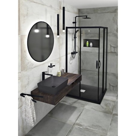 PUCCINI Pendentif LED Lampe, 2W, 500x25mm, noir