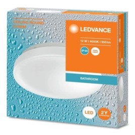 Lumière de plafond de salle de bain, dia 210mm, 900lm, 12W, 4000K, IP44