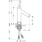 Axor Starck - Mitigeur de lavabo, chrome 10117000
