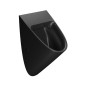 COMMUNITY back inlet urinal, 31x54,5cm, noir mat