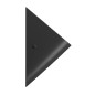 COMMUNITY back inlet urinal, 31x54,5cm, noir mat