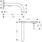 Axor Uno - Mitigeur de lavabo encastré, chrome 38112000 Axor Uno - Mitigeur de lavabo encastré, chrome 38112000