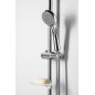 SCHMITZ Douche en béton Set avec un seul levier Mixer Tap, 2 Outlets, Chrome SCHMITZ Douche en béton Set avec un seul levier Mixer Tap, 2 Outlets, Chrome