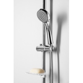 SCHMITZ Douche en béton Set avec un seul levier Mixer Tap, 2 Outlets, Chrome