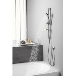 SCHMITZ Douche en béton Set avec un seul levier Mixer Tap, 2 Outlets, Chrome