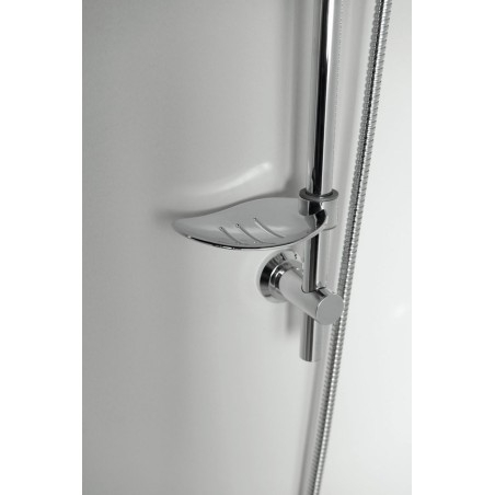 DAPHNE Douche en béton Set avec un seul levier Mixer Tap, 2 Outlets, chrome