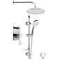 DAPHNE Douche en béton Set avec un seul levier Mixer Tap, 2 Outlets, chrome