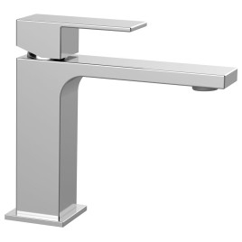 Robinet mélangeur de lavabo CUBEMIX sans déchets, chrome