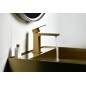 Robinet mélangeur de lavabo CUBEMIX sans déchets, tapis d'or Robinet mélangeur de lavabo CUBEMIX sans déchets, tapis d'or