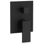 CUBEMIX robinet de douche caché, 2 sorties, noir mat