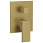 CUBEMIX robinet de douche caché, 2 sorties, tapis d'or CUBEMIX robinet de douche caché, 2 sorties, tapis d'or