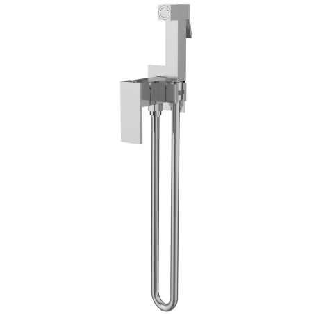 CUBEMIX robinet de mélangeur de bidet caché avec douche stop, carré, chrome