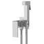 CUBEMIX robinet de mélangeur de bidet caché avec douche stop, carré, chrome