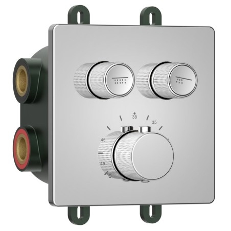 SMART SELECT robinet de douche caché, boîte, 2 prises, chrome