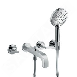 Axor Citterio - Mitigeur de baignoire encastré, installation à 3 trous, chrome 39448000