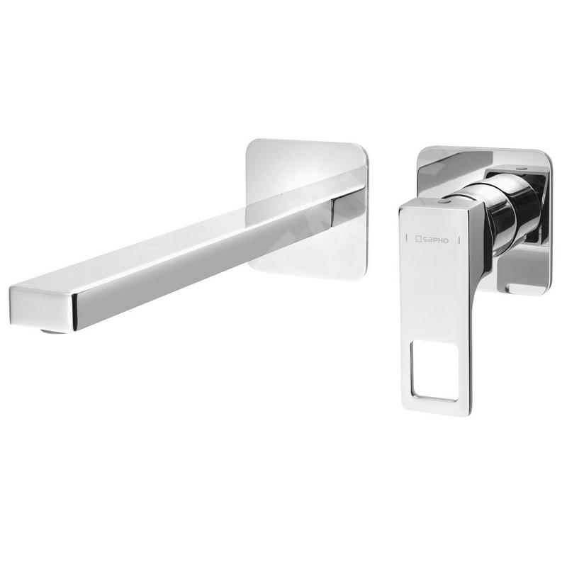 Sapho Forata - Mitigeur de lavabo encastré, installation à 2 trous, chrome FT118