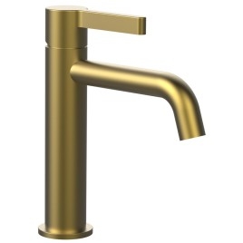 Robinet mélangeur de lavabo ICONIC sans déchets, tapis d'or