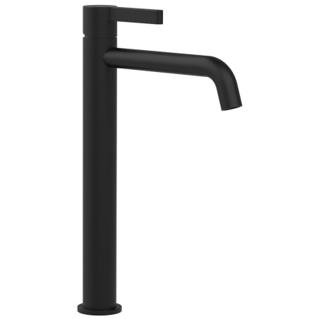 Robinet mélangeur de lavabo ICONIC, haut, sans déchets, tapis noir