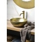 Robinet mélangeur de lavabo ICONIC, haut, sans déchets, tapis d'or Robinet mélangeur de lavabo ICONIC, haut, sans déchets, tapis d'or