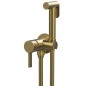 Robinet de mixeur caché ICONIC avec douche d'arrêt, ronde, tapis d'or Robinet de mixeur caché ICONIC avec douche d'arrêt, ronde, tapis d'or