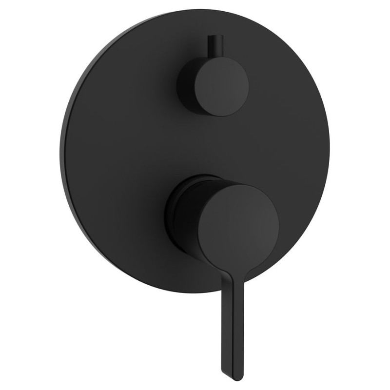 Robinet de douche caché ICONIC, 2 prises, noir mat