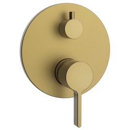 Robinet de douche caché ICONIC, 2 sorties, tapis d'or