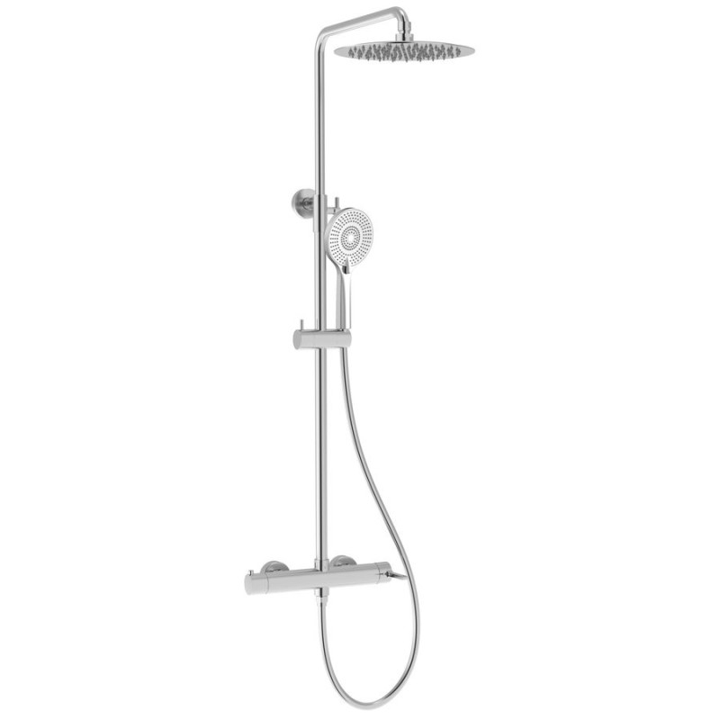 Colonne de douche ICONIC avec robinet de mélangeur, chrome Colonne de douche ICONIC avec robinet de mélangeur, chrome