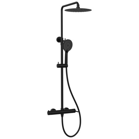 Colonne de douche ICONIC avec robinet de levier de mixeur, noir mat