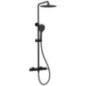 Colonne de douche ICONIC avec robinet de levier de mixeur, noir mat Colonne de douche ICONIC avec robinet de levier de mixeur, noir mat