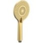 Douche à main, 3 modes, Ø 120 mm, ABS/or mat Douche à main, 3 modes, Ø 120 mm, ABS/or mat