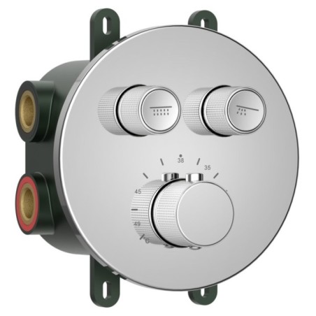 SMART SELECT robinet de douche caché, boîte, 2 prises, chrome