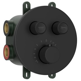 SMART SELECT robinet de douche caché, boîte, 2 prises, noir mat