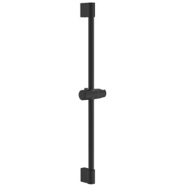 Barre coulissante, ronde, 708mm, ABS/noir mat