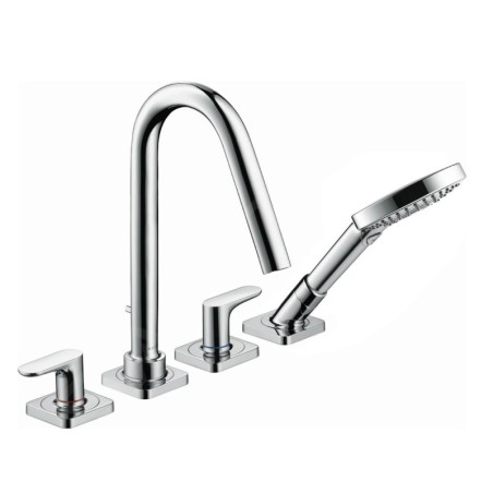 Axor Citterio M - Mitigeur de baignoire, installation à 4 trous pour plage de carrelage, chrome 34454000