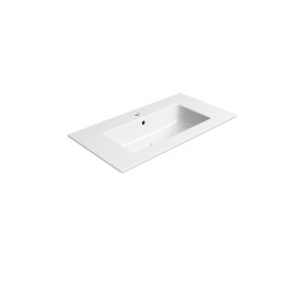 PURA lavabo en céramique mince 82x46cm, blanc ExtraGlaze