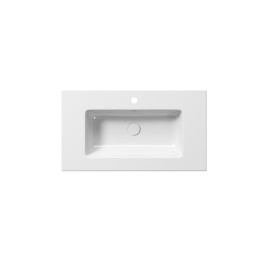 PURA lavabo en céramique mince 82x46cm, blanc ExtraGlaze