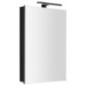 GRETA armoire miroir incl. Lumière LED, 50x70x14cm, noir mat GRETA armoire miroir incl. Lumière LED, 50x70x14cm, noir mat