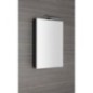 GRETA armoire miroir incl. Lumière LED, 50x70x14cm, noir mat GRETA armoire miroir incl. Lumière LED, 50x70x14cm, noir mat