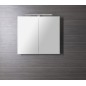 GRETA armoire miroir incl. Lumière LED, 81x70x14cm, blanc mat GRETA armoire miroir incl. Lumière LED, 81x70x14cm, blanc mat