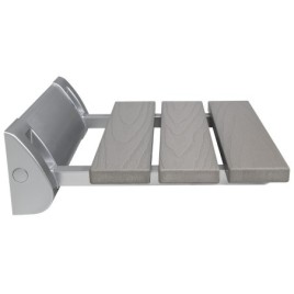 RAVO Siège douche pliant 32x32,5cm, WPC, gris