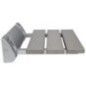 RAVO Siège douche pliant 32x32,5cm, WPC, gris