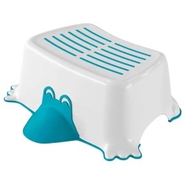 L'étape de salle de bain non-dérapante des enfants DUCK, bleu
