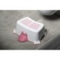 L'étape de salle de bain non-dérapante des enfants DUCK, rose