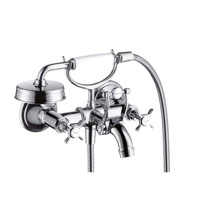 Axor Montreux - Mélangeur de baignoire avec deux robinets, chrome 16540000