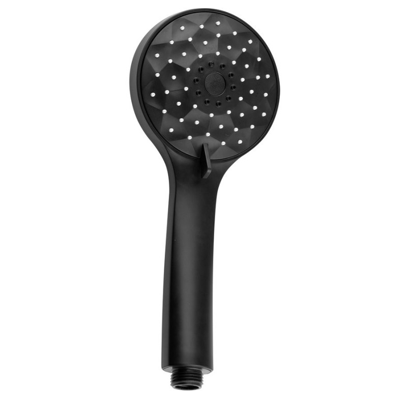 Douche de massage à la main, 4 fonctions, dia. 101mm, ABS/noir mat Douche de massage à la main, 4 fonctions, dia. 101mm, ABS/noir mat